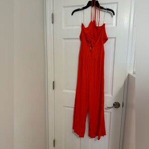 The Snooki Shop jumpsuit in bright coral